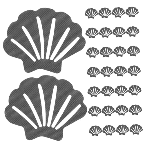 WEKADRIN 30 Stück Teiliges rutschfeste Badewannen Aufkleber Muschelform Selbstklebend Anti rutsch Streifen Badezimmer Sicher Dekorativ von WEKADRIN