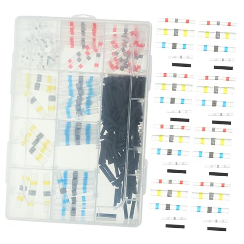 WEKADRIN 310 Stück Teiliges Elektrisches Steckverbinder Schrumpfschlauch Wasserdichte Isolierte Kabelverbinder für Auto und Hausgebrauch Farbcodiert und Praktisch in Aufbewahrungsbox von WEKADRIN