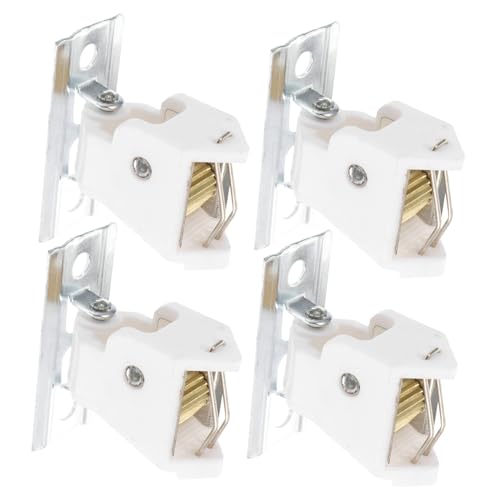 WEKADRIN 4 Sätze Bambus Schnurstopper aus Kunststoff und Eisen Langlebiges Vorhangzubehör für Römische Fensterrollos Kompakt und Praktisch für Gardinenbedienung von WEKADRIN