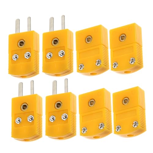 WEKADRIN 4 Sätze Thermoelement Stecker Adapter aus Robustem Abs Material mit Männlich Weiblich Anschluss für Präzise Temperaturmessung und Flexible Kompatibilität in Industrie und Labor WEKADRIN 4 Sätze Thermoelement Stecker Adapter aus Robustem Abs Material mit Männlich Weiblich Anschluss für Präzise Temperaturmessung und Flexible Kompatibilität in Industrie und Labor von WEKADRIN