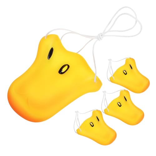 WEKADRIN 4 Stk. Realistische Entenschnabel Cosplay Nase Teiliges mit Elastischem Band Leichtes Vinyl Tierkostüm Requisite für Karneval Fasching Party und Bühnenauftritte von WEKADRIN