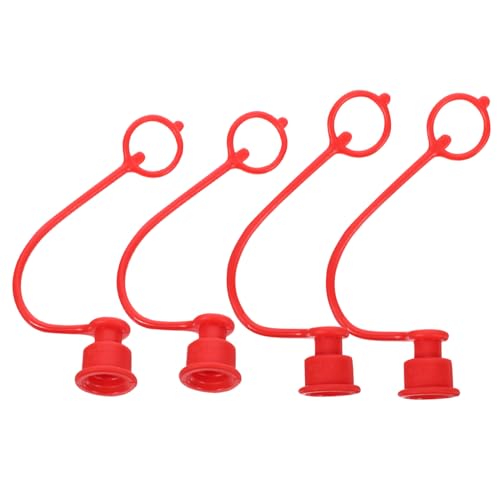 WEKADRIN 4 Stück Hydraulische Schnellkupplungs abdeckkappen aus Pvc gummi Staubdicht Hitzebeständig Verschleißfest Kompatibel mit Modellen für Hydraulik Pneumatikanwendungen WEKADRIN 4 Stück Hydraulische Schnellkupplungs abdeckkappen aus Pvc gummi Staubdicht Hitzebeständig Verschleißfest Kompatibel mit Modellen für Hydraulik Pneumatikanwendungen von WEKADRIN