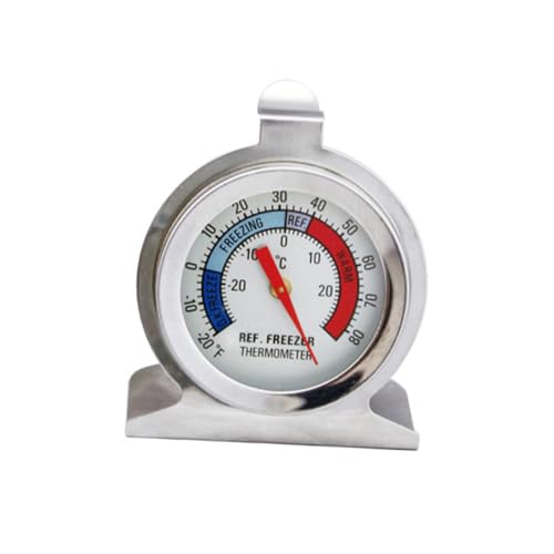 WEKADRIN 4 Stück Langlebige Kühlschrankthermometer aus Edelstahl Praktisch Präzise Temperaturanzeige Geeignet für Gefrierschrank und Haushalt Silberfarben mit Papierverpackung WEKADRIN 4 Stück Langlebige Kühlschrankthermometer aus Edelstahl Praktisch Präzise Temperaturanzeige Geeignet für Gefrierschrank und Haushalt Silberfarben mit Papierverpackung von WEKADRIN