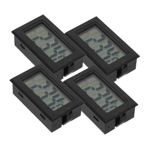 WEKADRIN 4 Stück Mini Digitalthermometer mit Lcd-display Präzise Temperaturmessung für Innen Außenbereich Vielseitig Einsetzbar für Pflanzen Gewächshaus Büro und Haushalt von WEKADRIN