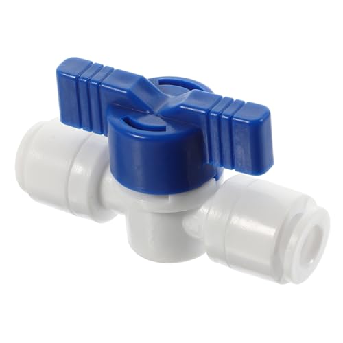 WEKADRIN 4 Stück PE Kugelhahn Kunststoff Ablassventil für Wasserfilter und Wasserreinigung Korrosionsbeständig Langlebig Leicht Manuelle Steuerung für Garten Bewässerung Aquakultur und von WEKADRIN