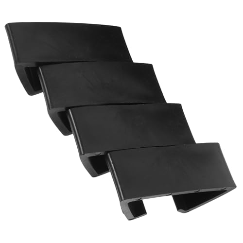 WEKADRIN 4 Stück Rattan Möbelclips Terrasse und Balkon Stabile Sofa Klemmen mit Innendurchmesser Anti rutschfest Vielseitig Einsetzbar für Sitzgruppen und Outdoor Möbel Schwarz von WEKADRIN