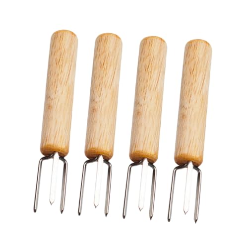 WEKADRIN 4 Stück Teiliges Bbq Maiskolben gabel Holzgriff Edelstahl Grillspieße für Fleisch und Obst Langlebige Rostfreie Grillwerkzeuge für Barbecue Camping und Partys WEKADRIN 4 Stück Teiliges Bbq Maiskolben gabel Holzgriff Edelstahl Grillspieße für Fleisch und Obst Langlebige Rostfreie Grillwerkzeuge für Barbecue Camping und Partys von WEKADRIN