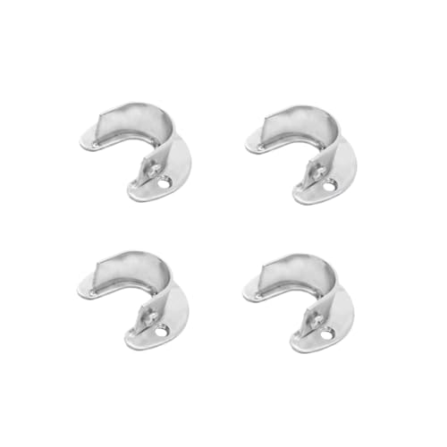 WEKADRIN 4 Stück Teiliges Edelstahl Kleiderstangenhalterungen Rostfrei Schraubbar Robuste Kleiderstangenhalter für Kleiderschrank Bad Balkon und Ladenauslage WEKADRIN 4 Stück Teiliges Edelstahl Kleiderstangenhalterungen Rostfrei Schraubbar Robuste Kleiderstangenhalter für Kleiderschrank Bad Balkon und Ladenauslage von WEKADRIN