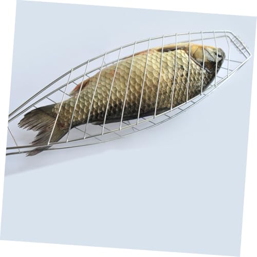 WEKADRIN 4 Stück Teiliges Grillnetz mit Antihaft Metall Holzgriff für Komfortables Greifen als Fisch grillclip und BBQ zubehör Robustes Barbecue Werkzeug für Camping Picknick und WEKADRIN 4 Stück Teiliges Grillnetz mit Antihaft Metall Holzgriff für Komfortables Greifen als Fisch grillclip und BBQ zubehör Robustes Barbecue Werkzeug für Camping Picknick und von WEKADRIN