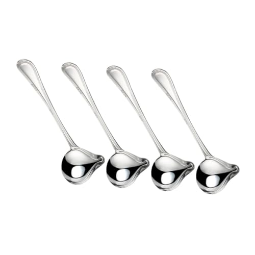 WEKADRIN 4 Stück Teiliges Set Kleine Saucierschöpfer mit Langem Griff Präzise Entleerung durch Entenschnabel Ausguss Spülmaschinengeeignet Vielseitig für Küche und von WEKADRIN