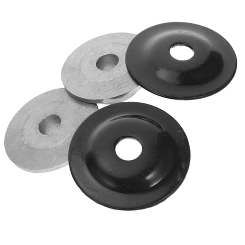 WEKADRIN 4 Stück Teiliges Stahl Schleifmaschinen Flansch Anti-vibrations Schutzplatte Staubschutz für Winkelschleifer und Arbeitstisch Langlebig Präzise Passform für Verbesserte Stabilität von WEKADRIN