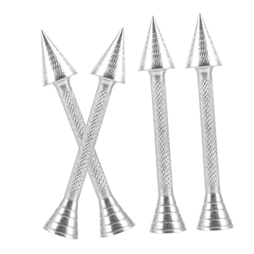 WEKADRIN 4 Stück Teiliges Tortendeko Aluminiumlegierung Kreative Blumennägel für Zuckergussrosen Stabile Kuchen dekorationsstäbe Wiederverwendbare Backzubehör für Hobby Profi von WEKADRIN