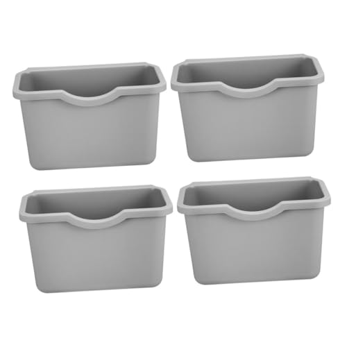 WEKADRIN 4 Stück Wandmontierter Mülleimer aus Robustem Kunststoff Kompakter Kleiner Abfalleimer zum Einhängen an Küchenschrank Badtür Platzsparender Küchenabfallbehälter mit Glatter WEKADRIN 4 Stück Wandmontierter Mülleimer aus Robustem Kunststoff Kompakter Kleiner Abfalleimer zum Einhängen an Küchenschrank Badtür Platzsparender Küchenabfallbehälter mit Glatter von WEKADRIN