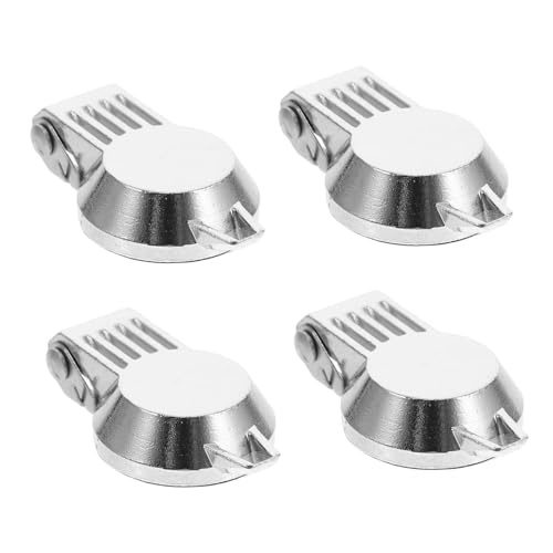 WEKADRIN 4 Stück Wasserdichter Schutzdeckel aus Verchromter Zinklegierung Kleine Runde Staubschutzabdeckung mit Schloss Robust und Verschleißfest Geeignet für Maschinen und Baumaschinen von WEKADRIN