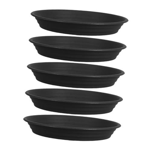 WEKADRIN 5 Stück Blumentopf Tablett Pflanzen Tropfschale Innentopf Wasserauffangbehälter Topf Wasserschale Pflanzen Untersetzer Für Topfpflanzen Kunststoff Topf Untersetzer von WEKADRIN