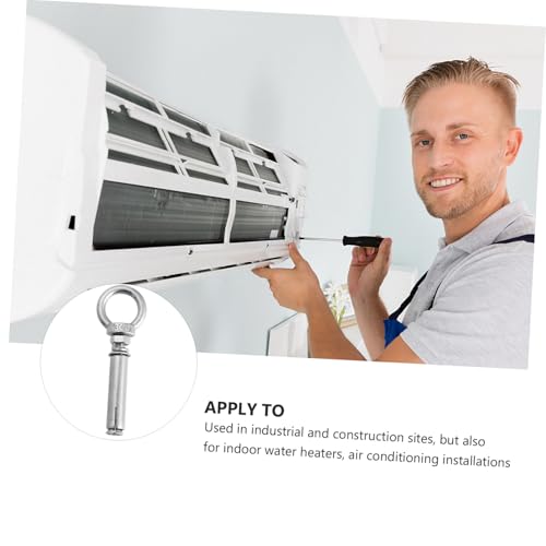 WEKADRIN 5 Stück Teiliges Edelstahl Augenschrauben Lifting Ring Bolzen Rostfrei Verschleißfest für Dekoration Blumenampeln Sicherheitsanwendungen und Befestigungen von WEKADRIN