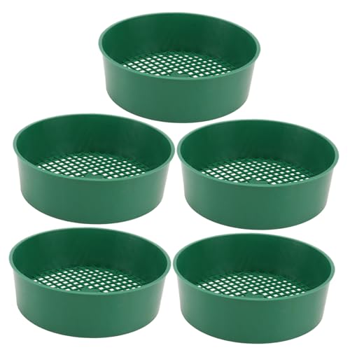 WEKADRIN 5 Stück Teiliges Gartensieb Grün Kunststoff Leicht Langlebig Gartenhandwerkzeug Pflanzensieb Bodensieb mit Abflusslöchern zum Filtern von Erde Kies Kompost WEKADRIN 5 Stück Teiliges Gartensieb Grün Kunststoff Leicht Langlebig Gartenhandwerkzeug Pflanzensieb Bodensieb mit Abflusslöchern zum Filtern von Erde Kies Kompost von WEKADRIN