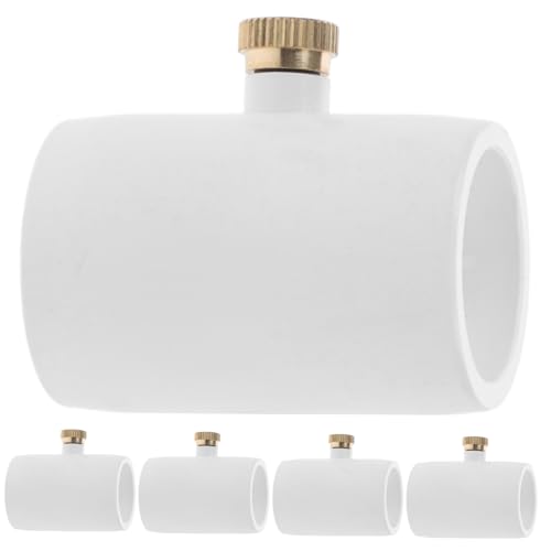 WEKADRIN 5 Stück Teiliges PVC Sprühdüsen mit Messing Nebeldüsen Außengewinde für Gartensprühkühlung und Wasserversorgung Kompatibel mit Wasserhahnanschluss Abdichtend und Langlebig für von WEKADRIN