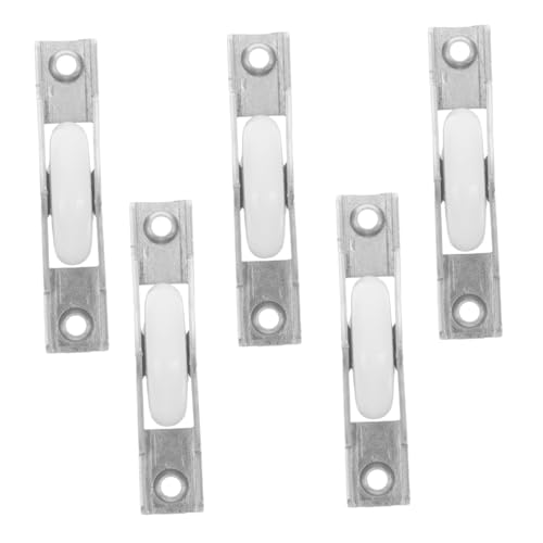 WEKADRIN 5 Stück Teiliges Schiebetürrollen aus Stahl U förmige Rillen Pulley Leise und Leichtgängig für Möbel Schränke und Flügeltüren Geeignet Robustes Material für Langlebigen Einsatz von WEKADRIN