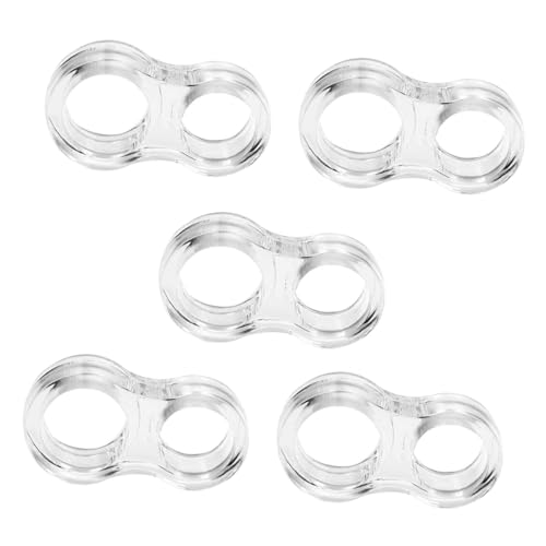 WEKADRIN 5 Stück Teiliges Transparentes PVC Türgriff Stoßdämpfende Türgriffschutzringe Schützende Türstopper für Büro Hotel Effektiver Wandschutz gegen Dellen und Kratzer von WEKADRIN