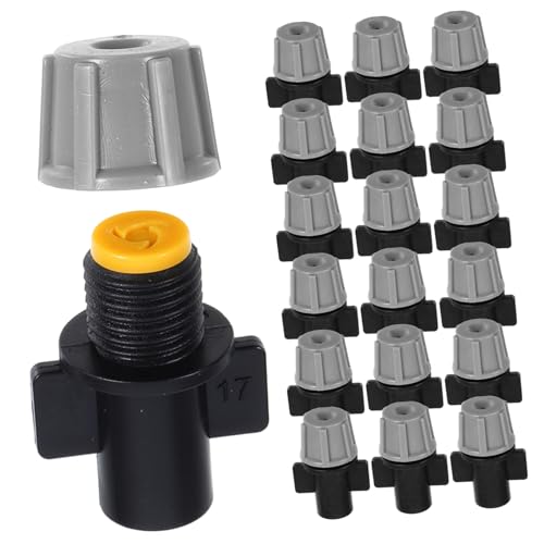 WEKADRIN 50 Stück Graue Nebeldüsen für Automatisches Bewässerungssystem Garten Balkon Tropfbewässerung Sprühköpfe Sanfte Befeuchtung Wassersparende Gartenbewässerung Pflanzenpflege von WEKADRIN