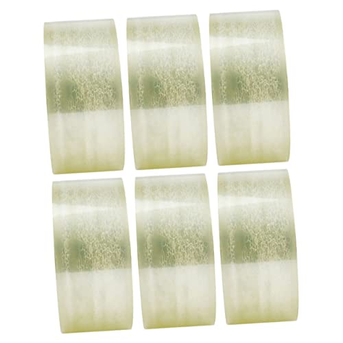 WEKADRIN 6 Rollen Transparentes Paketklebeband Hochviskoses Langlebiges Abklebeband für Kartonversiegelung und Expressverpackung Leicht und für und Versand von WEKADRIN
