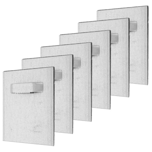 WEKADRIN 6 Sätze Teiliges Selbstklebendes Bildaufhänger aus Acrylglas mit Sägezahn Wandplatten Extra Stark für Bilder Spiegel und Dekoration Rückstandsfrei Ablösbar Leichte Montage ohne von WEKADRIN