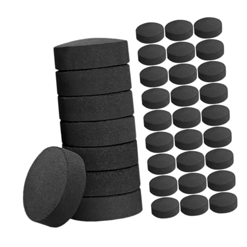 WEKADRIN 70 Stück Holzkohle Tablets Portable Grillkohle Für Grillen Und Camping Vielseitig Verwendbare Feuerkohle Für BBQ Sauna Heißes Töpfen Und Teekochen von WEKADRIN
