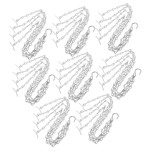WEKADRIN 8 Stck Teiliges Pflanztopf hängeset aus Robustem Eisen mit Einfachem Haken Langlebige Pflanzenkette zum Einhängen von Blumentöpfen Platzsparend und Praktisch für Innenbereiche WEKADRIN 8 Stck Teiliges Pflanztopf hängeset aus Robustem Eisen mit Einfachem Haken Langlebige Pflanzenkette zum Einhängen von Blumentöpfen Platzsparend und Praktisch für Innenbereiche von WEKADRIN