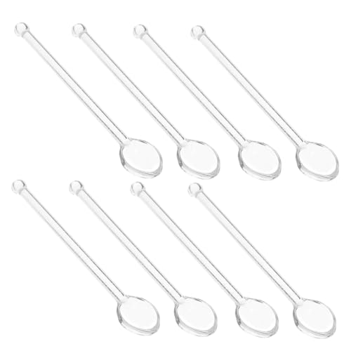 WEKADRIN 8 Stück Teiliges Glasrührlöffel mit Langem Griff Transparente Glaslöffel für Kaffee Tee Desserts und Getränke Vielseitiges Bruchsicheres Geschirr für Haushalt Bar und Partys WEKADRIN 8 Stück Teiliges Glasrührlöffel mit Langem Griff Transparente Glaslöffel für Kaffee Tee Desserts und Getränke Vielseitiges Bruchsicheres Geschirr für Haushalt Bar und Partys von WEKADRIN