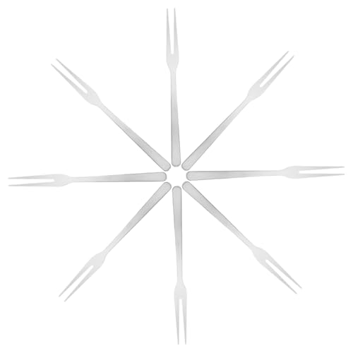 WEKADRIN 8 Stück Teiliges Kleine Edelstahl gabeln für Obst Salat und Vorspeisen Vielseitige Dessertgabeln mit Klassischem Design für Snacks und Fingerfood Spülmaschinenfest WEKADRIN 8 Stück Teiliges Kleine Edelstahl gabeln für Obst Salat und Vorspeisen Vielseitige Dessertgabeln mit Klassischem Design für Snacks und Fingerfood Spülmaschinenfest von WEKADRIN