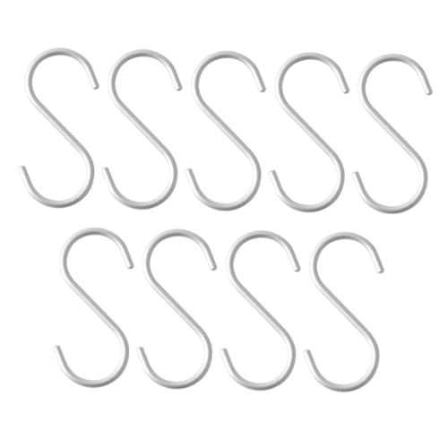 WEKADRIN 9 Stück Teiliges Aluminium S haken Metall Robust Platzsparend Vielseitig Einsetzbar für Küche Bad Schlafzimmer Garderobe zum Aufhängen von Handtüchern Kleidung und WEKADRIN 9 Stück Teiliges Aluminium S haken Metall Robust Platzsparend Vielseitig Einsetzbar für Küche Bad Schlafzimmer Garderobe zum Aufhängen von Handtüchern Kleidung und von WEKADRIN