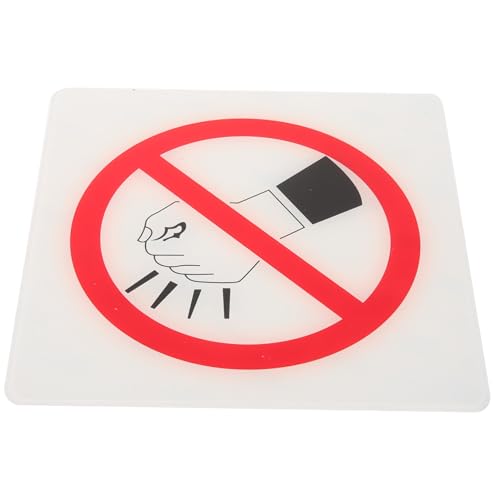 WEKADRIN Acryl No Knocking Sign Türschild Aufkleber Vielseitig für Wände und Türen Modernes Warnschild Stilvoller Zutrittsverbot Hinweis von WEKADRIN