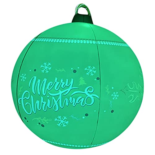 WEKADRIN Aufblasbare Weihnachtskugel Grün Outdoor Deko Gartenfest Weihnachtsornament Wetterfest Festliche Weihnachtsdekoration WEKADRIN Aufblasbare Weihnachtskugel Grün Outdoor Deko Gartenfest Weihnachtsornament Wetterfest Festliche Weihnachtsdekoration von WEKADRIN