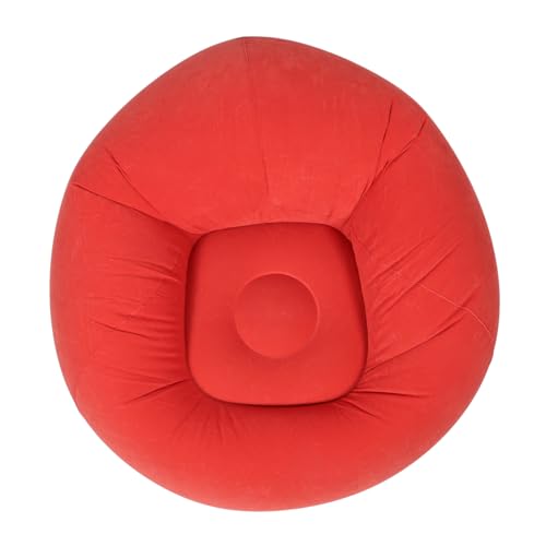 WEKADRIN Aufblasbares Faltbares Tragbares Outdoor-Sofa Dickes Camping-Lounge-möbel Schneller Aufbau Bequemer Liegestuhl für Erwachsene Pink von WEKADRIN
