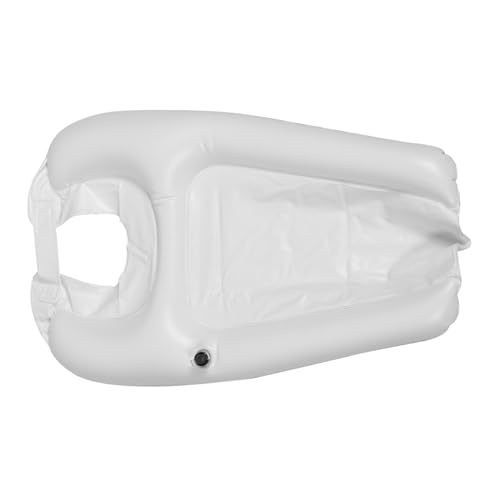 WEKADRIN Aufblasbares Haarwaschbecken Ergonomisch Geformt für Bettlägerige Senioren Schwangere und Komfortables Shampoo Waschbecken für Haarewaschen im Bett Weißes Haarwaschbecken WEKADRIN Aufblasbares Haarwaschbecken Ergonomisch Geformt für Bettlägerige Senioren Schwangere und Komfortables Shampoo Waschbecken für Haarewaschen im Bett Weißes Haarwaschbecken von WEKADRIN