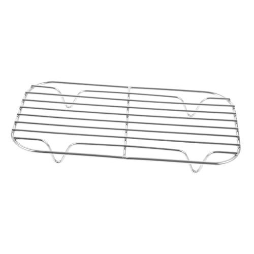 WEKADRIN Backofenrost Edelstahl Backgitter Mittelgroßes Grill Kühlgitter mit Luftzirkulation für Backen und Kochen Rutschfestes Stabiles Mehrzweck dörrgitter für Küche und Camping von WEKADRIN