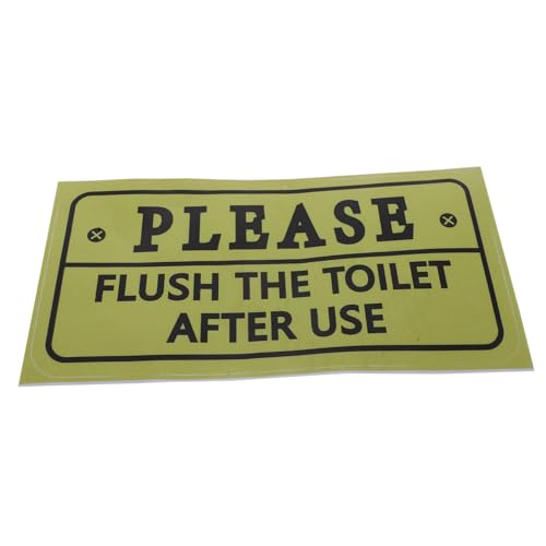 WEKADRIN Bitte Spülen Toilettenschild PVC Badezimmer Aufkleber Ölbeständig Wc Erinnerungsaufkleber Dekorativer Toiletten Wandsticker für Sauberes Wc WEKADRIN Bitte Spülen Toilettenschild PVC Badezimmer Aufkleber Ölbeständig Wc Erinnerungsaufkleber Dekorativer Toiletten Wandsticker für Sauberes Wc von WEKADRIN