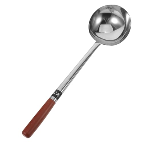 WEKADRIN Bratlöffel Aus Edelstahl Schöpfkellen Zum Kochen Servierlöffel Edelstahl Utensilien Küchenlöffel Wok Utensilien Soßenkelle Suppenlöffel Küchenkochlöffel von WEKADRIN