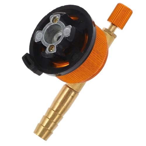 WEKADRIN Camping Gaskartuschen Adapter Gasflaschenanschluss mit Flachventil und Kartuschenstecker Leichter Gas Adapter für Outdoor Kocher Wandern Schnelles Nachfüllen Klein und Tragbar von WEKADRIN