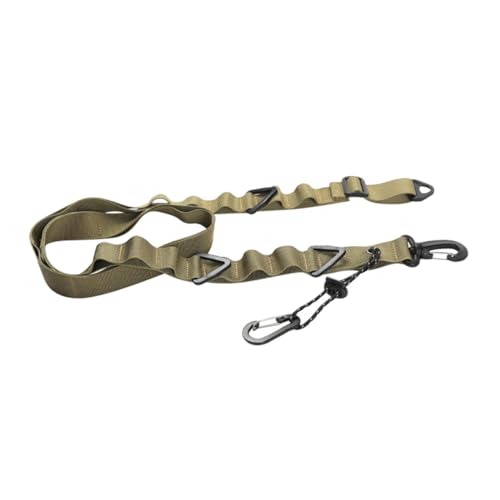 WEKADRIN Camping Hängeriemen mit Löchern Robustes Outdoor Zelt aufhängungsband Abriebfestes Mehrzweck aufbewahrungsseil für Kleidung Laternen und Ausrüstung Khakifarben von WEKADRIN