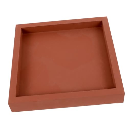 WEKADRIN Topfteller Quadratisch Dickes Tablett Pflanzentablett Aus Kunststoff Gartentablett Blumentopftablett Multifunktionale Topfstütze Für Haushalt Innen Rot von WEKADRIN