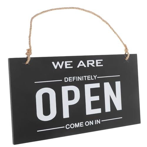 WEKADRIN Doppelseitiges Türschild Offen Geschlossen Aufhängeseil Vintage Laden Geschäftsschild für Tür Fenster Bar Restaurant Robust und Dekorativ von WEKADRIN