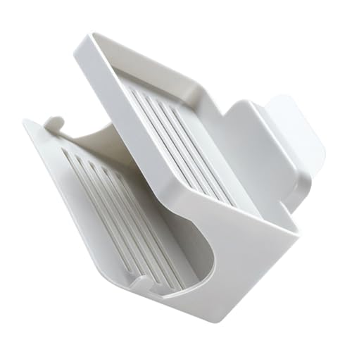 WEKADRIN Doppelstöckiger Wandmontierter Seifenhalter ohne Bohren Wasserdichter Seifenschalen Organizer für Badezimmer und Dusche Abnehmbar und Einfach zu Reinigen von WEKADRIN