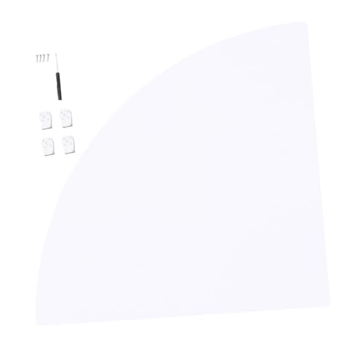 WEKADRIN Eckregal Weiß Dreieckiges Wandregal Fan Form Wandmontiertes Aufbewahrungsboard Für Küche Schlafzimmer Badezimmer Büro WEKADRIN Eckregal Weiß Dreieckiges Wandregal Fan Form Wandmontiertes Aufbewahrungsboard Für Küche Schlafzimmer Badezimmer Büro von WEKADRIN