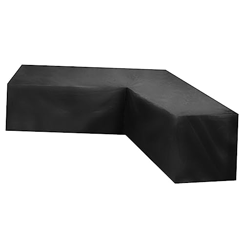 WEKADRIN Ecksofa Abdeckung Outdoor Wasserdichte Möbelhülle für Förmige Sofas mit Verstellbarem Kordelzug Schützend gegen Sonne Wind und Schmutz für Gartenmöbel von WEKADRIN
