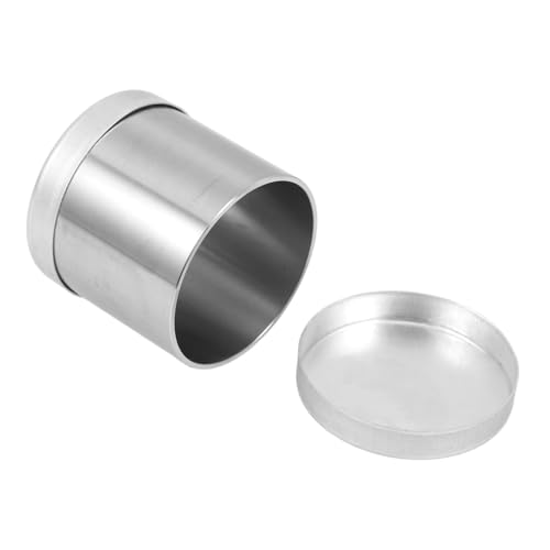 WEKADRIN Edelstahl Bodenprobenahmegerät mit Deckel Labor sampling tool für Garten Gras und Landwirtschaft Robust Leicht zu Reinigen Sicherer Transport und Lagerung von Bodenproben von WEKADRIN