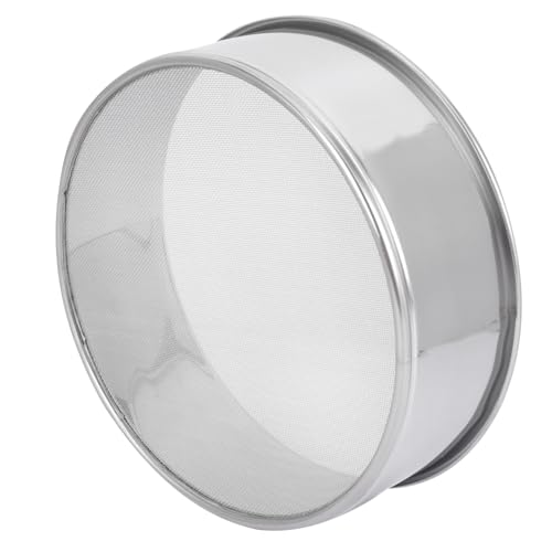 WEKADRIN Edelstahl Bodensieb mit Feinem Drahtgewebe Leichtes Gartensieb für Erde und Langlebiges Rostfreies Sieb für Gartenarbeit und Pflanzenpflege Multifunktionales Hand-sieb von WEKADRIN