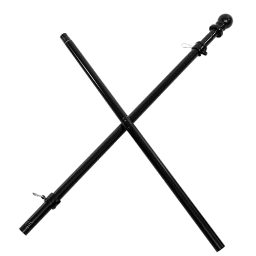 WEKADRIN Edelstahl Fahnenmast mit Drehbarem Abnehmbarem Gartenfahnenhalter Wetterfest Rostfrei für Außenbereiche Wie Wand Dach LKW Geeignet von WEKADRIN