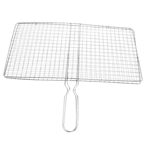 WEKADRIN Edelstahl Grillkorb Barbecue Fischgrillzubehör mit Robustem Griff Großes Grillgitter für Gleichmäßiges Grillen von Fisch Steak Gemüse für Holzkohlegrill und Outdoor Bbq WEKADRIN Edelstahl Grillkorb Barbecue Fischgrillzubehör mit Robustem Griff Großes Grillgitter für Gleichmäßiges Grillen von Fisch Steak Gemüse für Holzkohlegrill und Outdoor Bbq von WEKADRIN